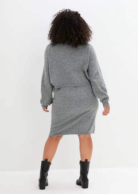 Completo pr&eacute;maman in maglia (maglione e gonna), bonprix