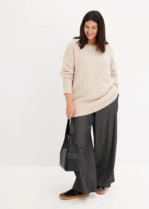 Maglione in filato teddy grosso, bonprix