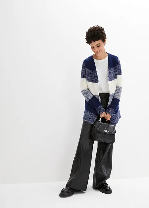 Pantaloni larghi in nappa d'agnello, bonprix