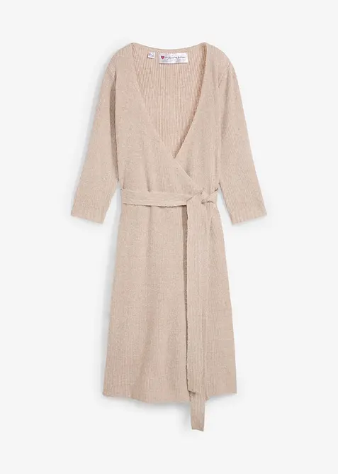 Abito pr&eacute;maman / da allattamento in maglia a coste supersoft, bonprix