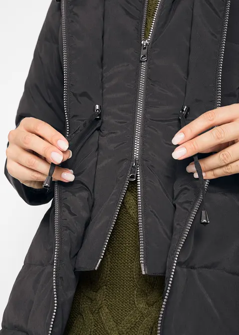 Giacca trapuntata e foderata con cappuccio, bonprix