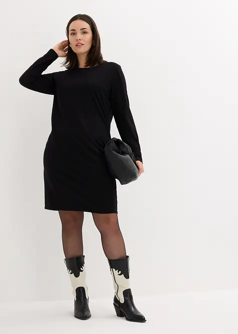 Abito in jersey aderente (pacco da 2), bonprix