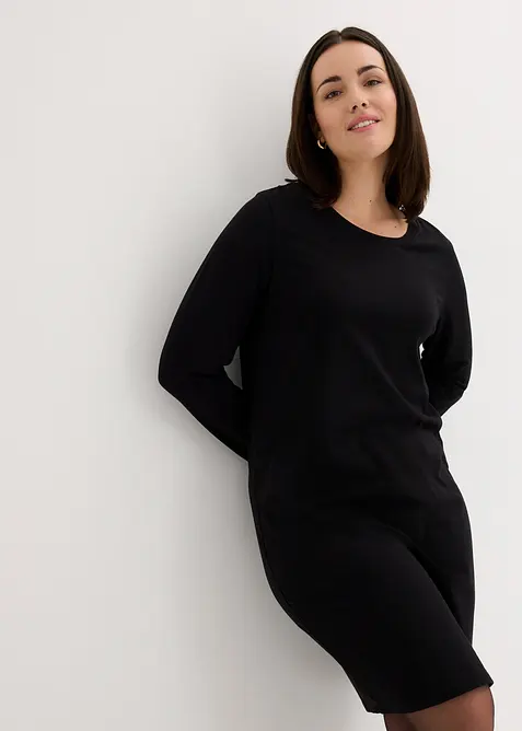 Abito in jersey aderente (pacco da 2), bonprix