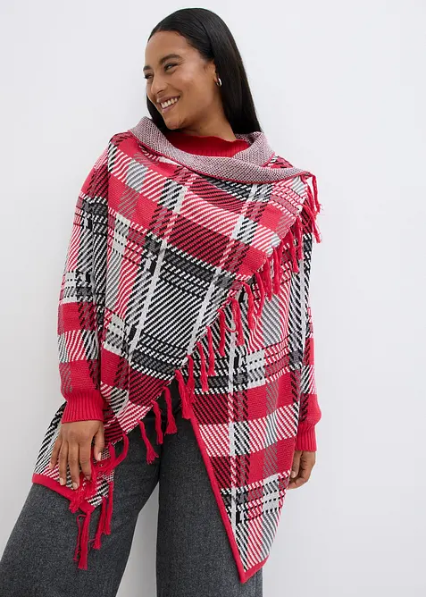 Cardigan di maglia lungo con frange, bonprix