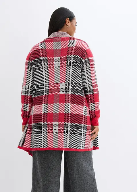 Cardigan di maglia lungo con frange, bonprix