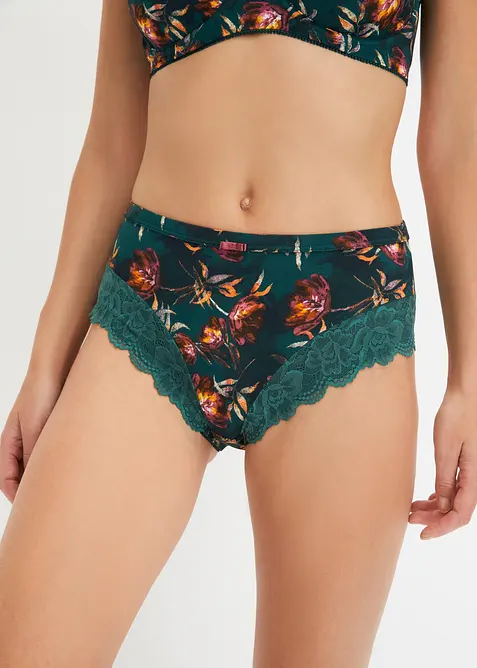 Slip alto con pizzo delicato (pacco da 2), bonprix