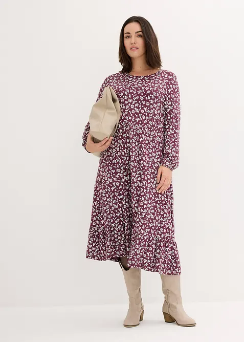 Abito in jersey fluido in misto viscosa, bonprix