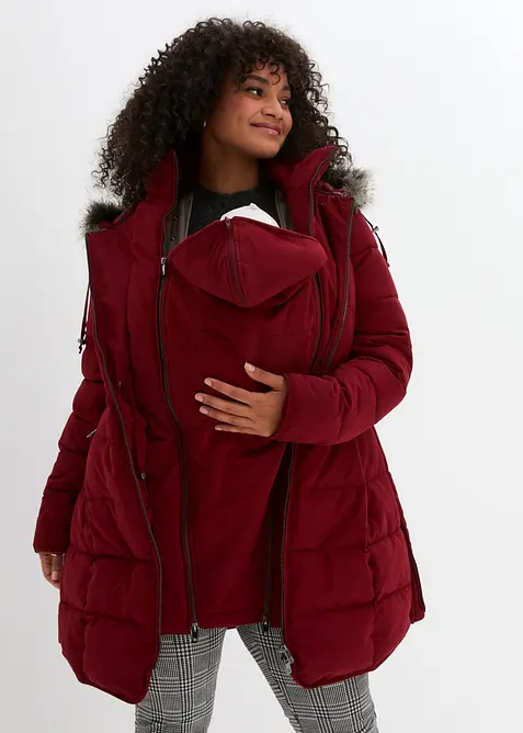Giacca pr&eacute;maman trapuntata 3 in 1 con inserto babywearing, bonprix