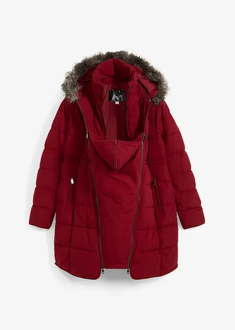 Giacca pr&eacute;maman trapuntata 3 in 1 con inserto babywearing, bonprix