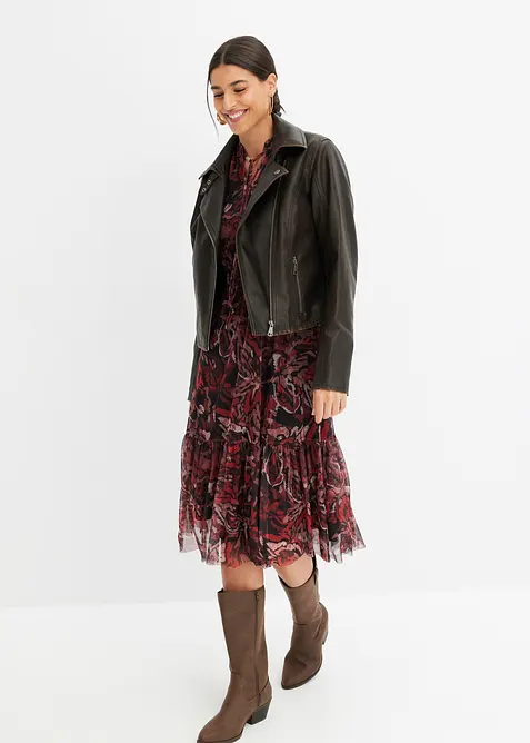 Abito midi in mesh, bonprix