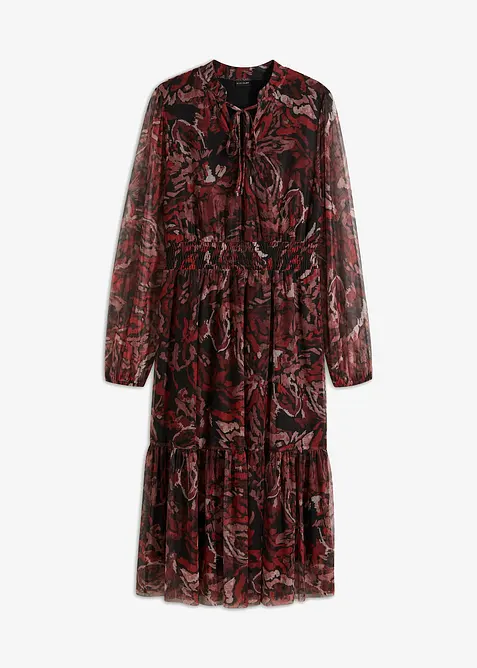 Abito midi in mesh, bonprix