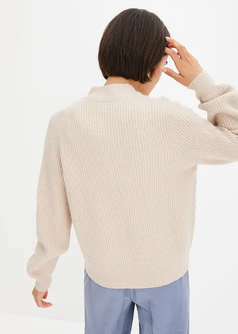 Cardigan con motivo a trecce, bonprix