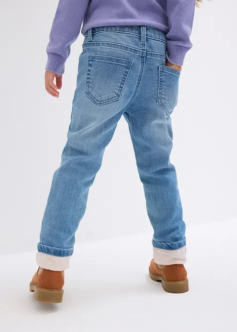 Jeans termici con fodera in jersey, slim fit, bonprix
