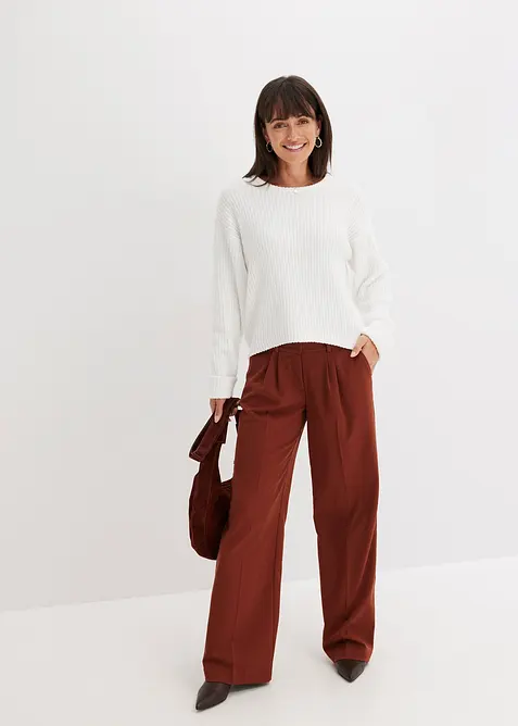 Maglione oversize in ciniglia morbida, bonprix