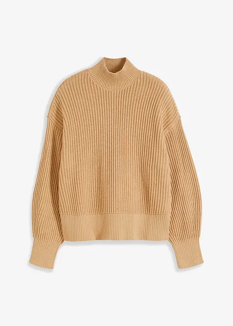 Maglione oversize in puro cotone, bonprix