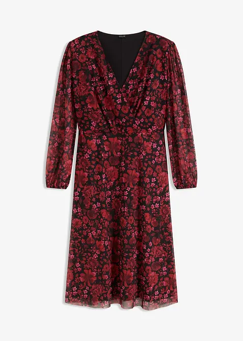 Abito di jersey in mesh, bonprix