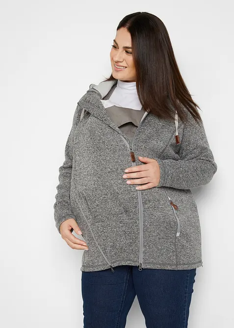 Giacca pr&eacute;maman in pile con inserto babywearing, bonprix