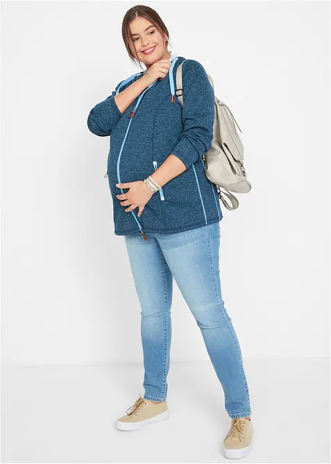Giacca prémaman in pile con inserto babywearing, bonprix