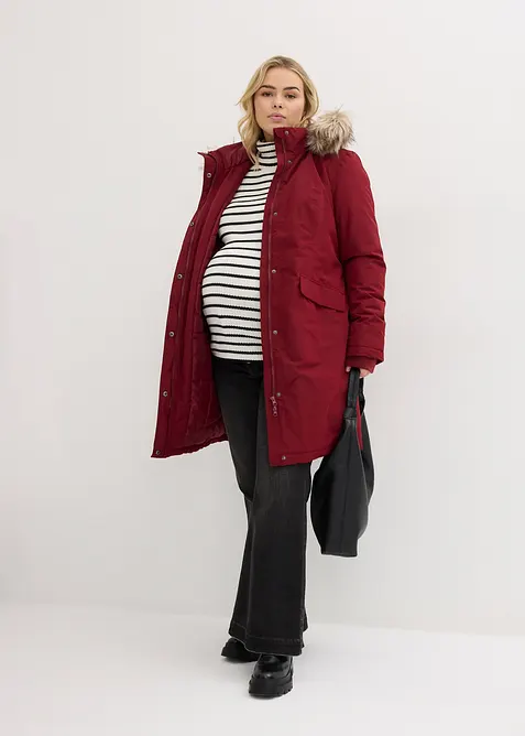 Giubbotto pr&eacute;maman 3 in 1, antivento e impermeabile con inserto babywearing, bonprix