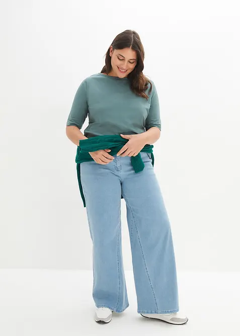 Maglia con scollo a barca, bonprix