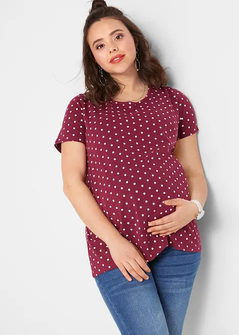 Maglia pr&eacute;maman (pacco da 2) in cotone biologico, bonprix