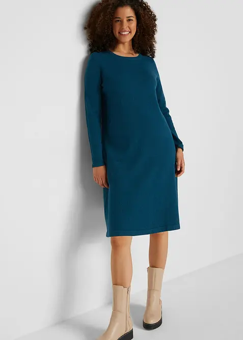 Abito in maglia con cotone riciclato, bonprix