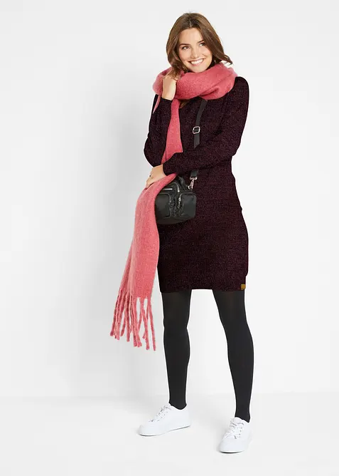 Abito in maglia fine sciancrato, bonprix