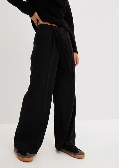 Pantaloni con pinces in misto viscosa, bonprix