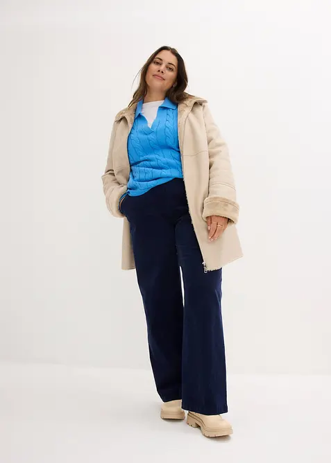 Maglione oversize in misto cachemire morbido, bonprix