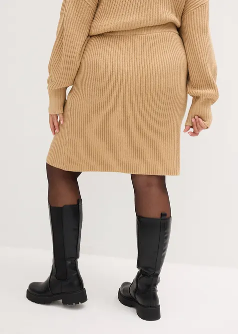 Gonna in maglia di puro cotone, bonprix