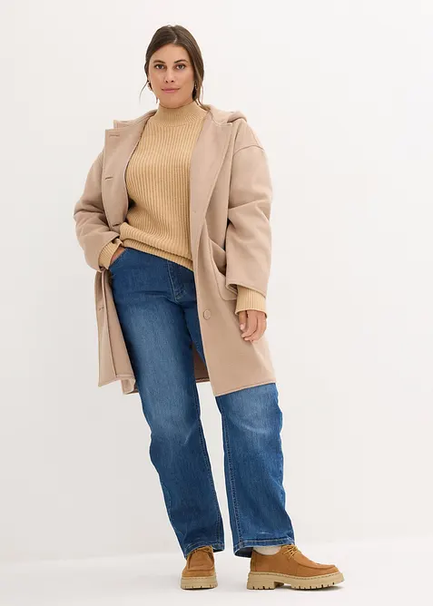 Maglione oversize in puro cotone, bonprix