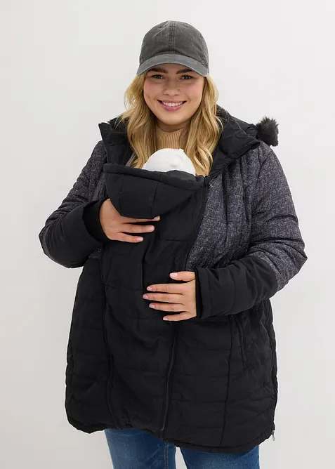 Giubbotto invernale prémaman 3 in 1 con inserto babywearing, bonprix