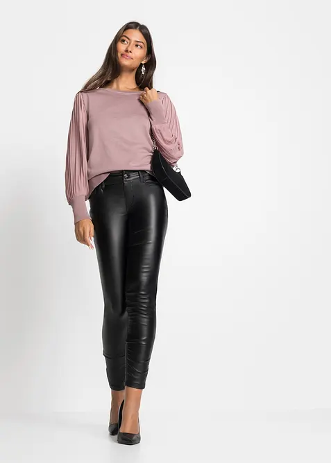 Maglione in filato fine di misto viscosa morbido, bonprix