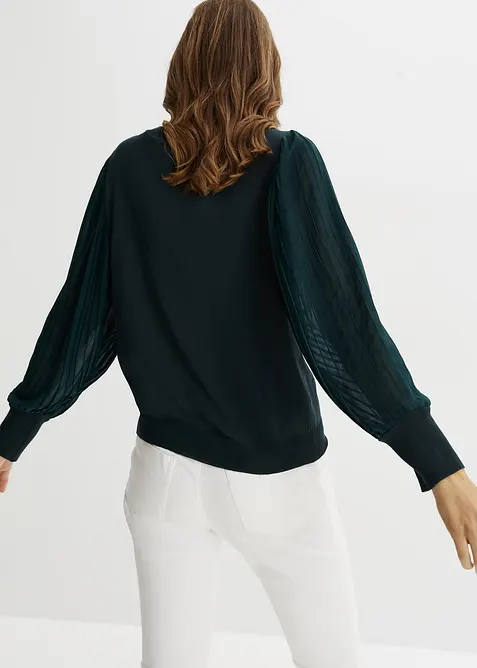 Maglione in filato fine di misto viscosa morbido, bonprix