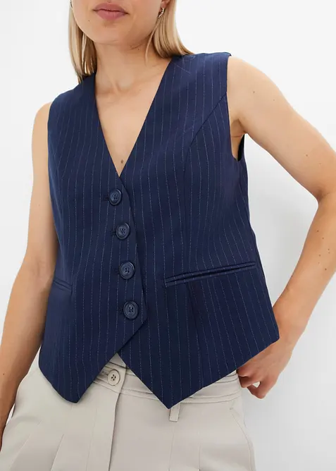 Gilet elegante in misto viscosa, bonprix