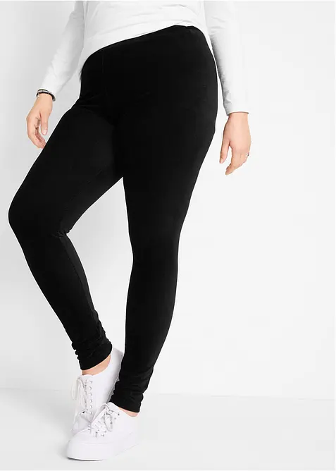 Leggings in velluto a costine con cinta larga comfort, bonprix