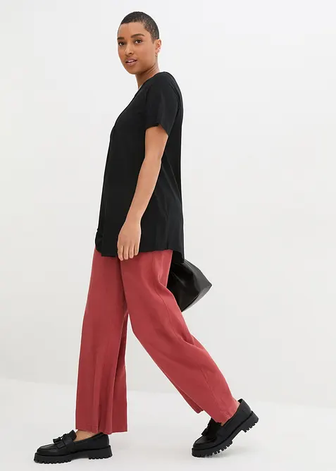 T-shirt svasata a maniche corte, bonprix