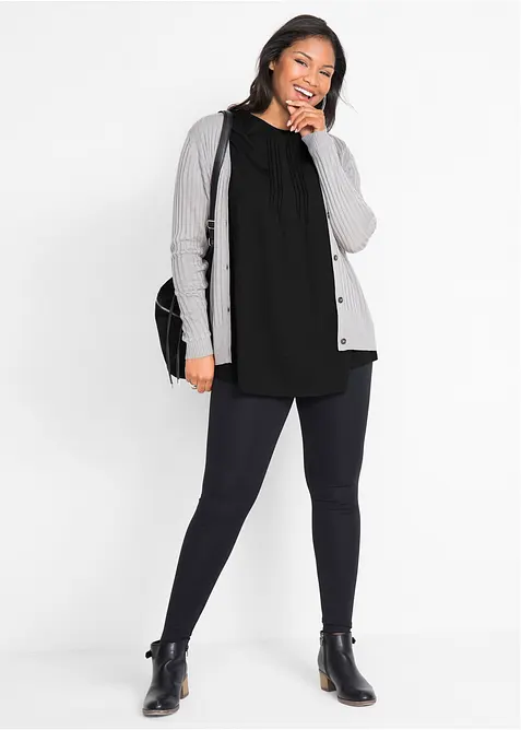 T-shirt svasata a maniche corte, bonprix