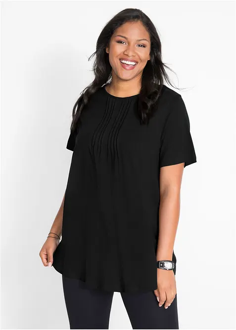 T-shirt svasata a maniche corte, bonprix