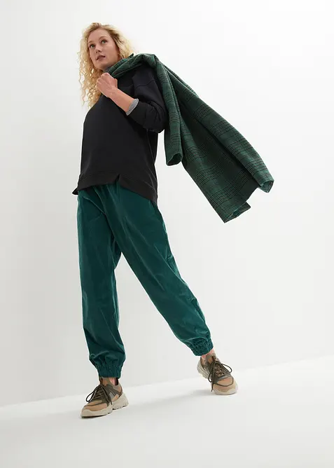 Pantaloni in velluto a coste di misto cotone, bonprix