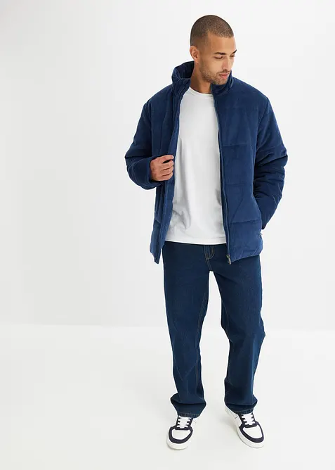 Jeans termici classic fit foderati in morbida flanella, straight, bonprix