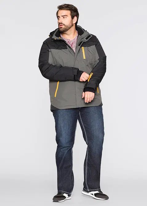 Giacca tecnica impermeabile con cappuccio staccabile, bonprix