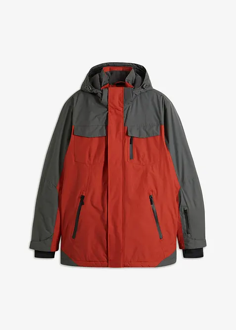 Giacca tecnica impermeabile con cappuccio staccabile, bonprix