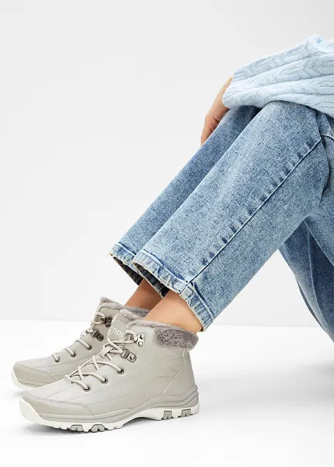 Scarponcini stringati foderati, bonprix