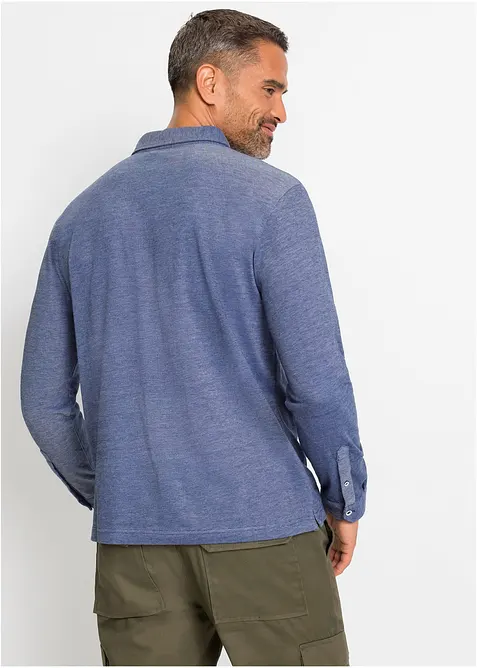 Polo  in piquet a maniche lunghe, bonprix