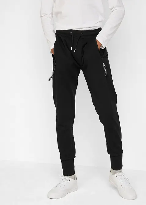 Pantaloni tuta in puro cotone, bonprix