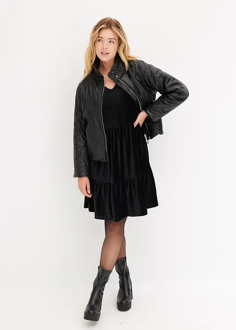 Miniabito in velluto elasticizzato, bonprix