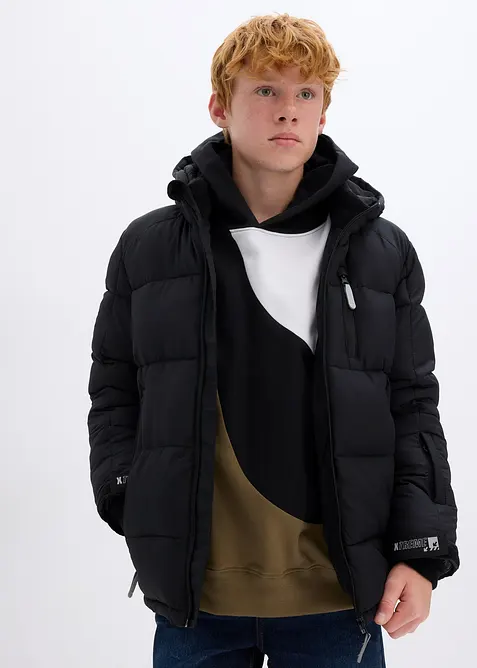 Giacca invernale con calda imbottitura e cappuccio, bonprix