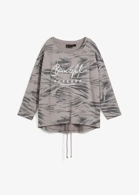 Maglia a maniche lunghe in misto cotone, bonprix