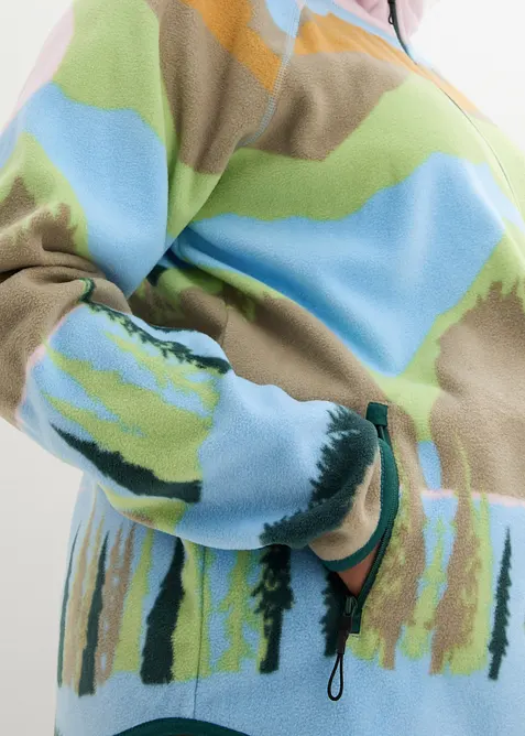 Giacca in pile con tasche zippate, bonprix